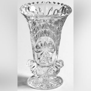 Hofbauer Byrdes Collection Crystal Vase Bird Figurines Germany